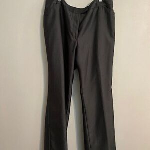 Malbe Vintage Gray/White pinstripe fully lined trousers, size 14W